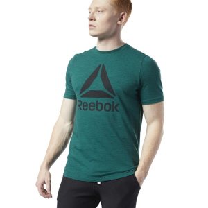 Reebok Training Essentials Marble Melange T Shirt Herren - Grün - DE 092-DEI